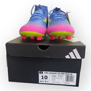 Adidas Adizero F50 League Mid FG MG Celestial Victory Pack Cleats IH3862 size 10